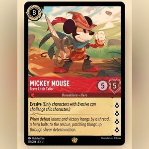 Disney Lorcana Mickey Mouse Legendary 115/204 EN 1 Non Foil Card